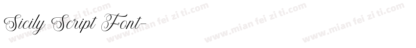 Sicily Script Font字体转换